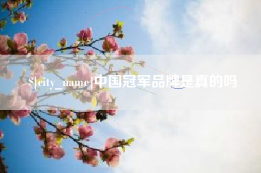 喀什中国冠军品牌是真的吗
