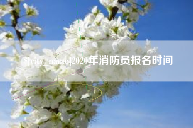 喀什2020年消防员报名时间