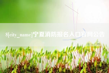 喀什宁夏消防报名入口官网公告