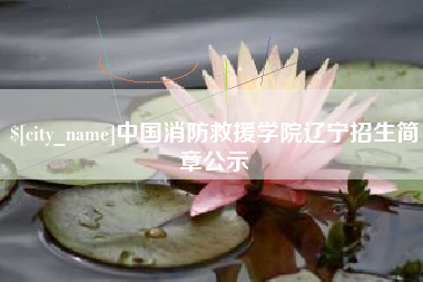 喀什中国消防救援学院辽宁招生简章公示