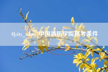 喀什中国消防学院报考条件