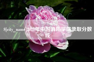 喀什2021年中国消防学院录取分数线