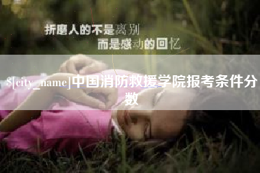 喀什中国消防救援学院报考条件分数