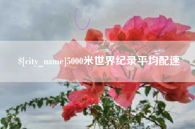 喀什5000米世界纪录平均配速
