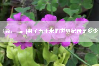 喀什男子五千米的世界纪录是多少