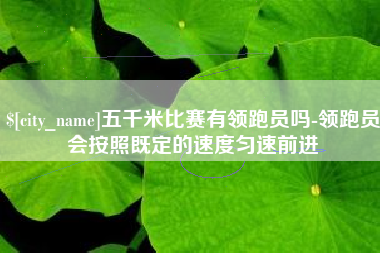 喀什五千米比赛有领跑员吗-领跑员会按照既定的速度匀速前进