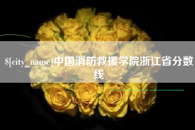 喀什中国消防救援学院浙江省分数线