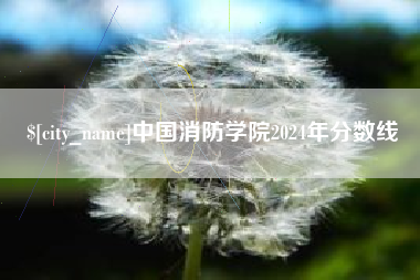 喀什中国消防学院2024年分数线