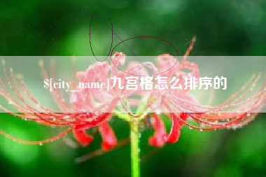 喀什九宫格怎么排序的