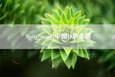 喀什中国19块金牌