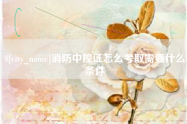 喀什消防中控证怎么考取需要什么条件