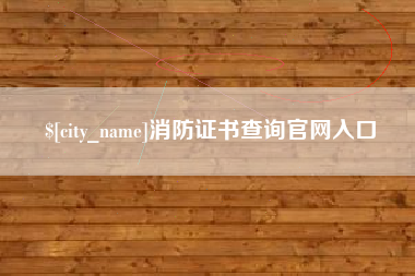喀什消防证书查询官网入口