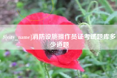 喀什消防设施操作员证考试题库多少道题