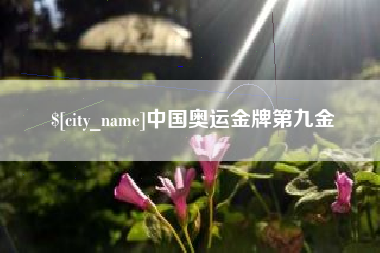 喀什中国奥运金牌第九金